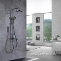 SUS304 Home Bathroom Shower Faucet Gun Gray Stainless Steel Family Bathroom Shower Faucet Manufactory
